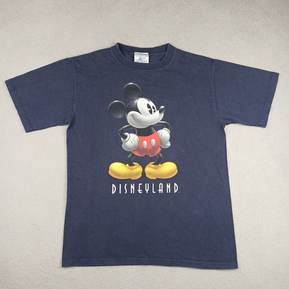 Disney Disneyland T-Shirt Mens Small Blue Mickey Mouse Graphic Souvenir Tee 4540